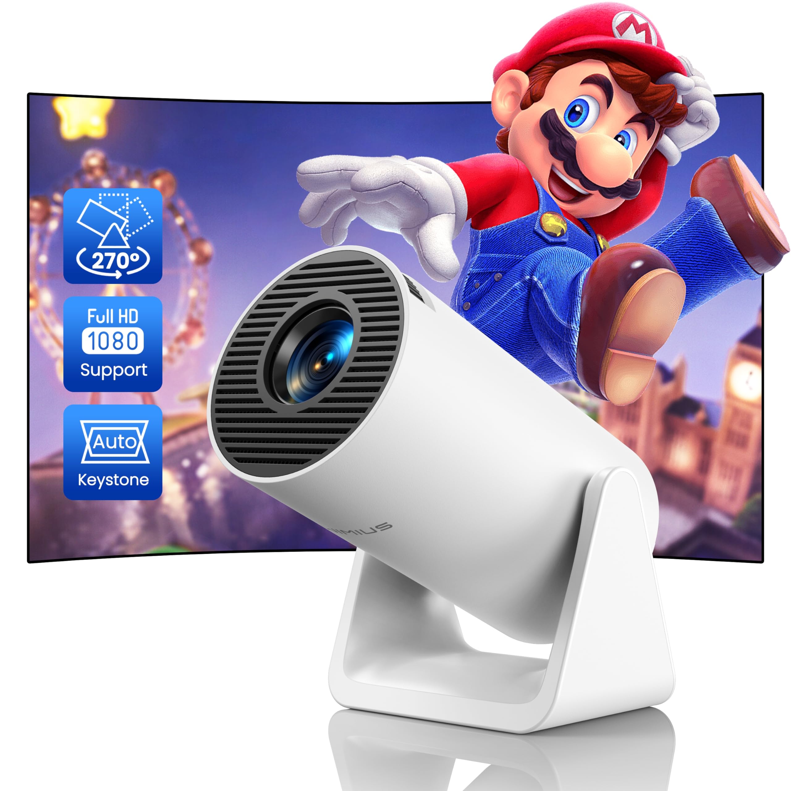 Mini projector with WiFi and Bluetooth, Outdoor