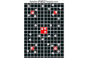12x18 Splatter Targets. Made in Canada. Shots Burst with Bright White Halo Upon Impact. Instantly See Your Shots.