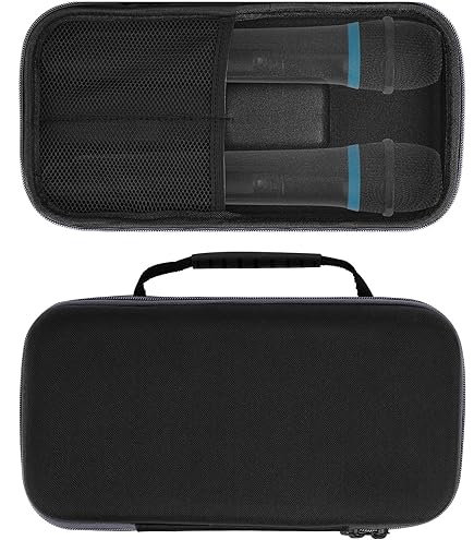 Étui De Transport Rigide Pour Micros DJI Mic 2 / Hollyland Lark MAX - Coque EVA Avec Rangement Câbles - Noir