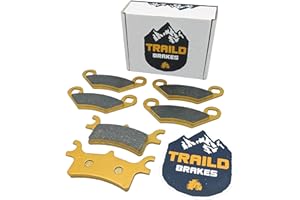 Traild Polaris Sportsman 400/450/500/600/700/800 Ceramic Brake Pad Set Front & Rear 2002, 2003, 2004, 2005, 2006, 2007, 2008, 2009