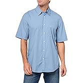 BOSS Men's Relegant Cotton Button Down Short Sleeve Shirt