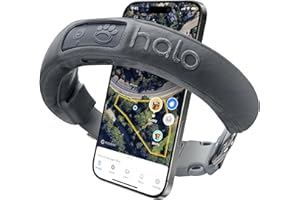 Halo Collar 3, Multifunctional GPS Wireless Dog Fence & Dog Training Collar with GPS Tracker, Subscription Required, Waterproof, Graphite (Medium/Large)