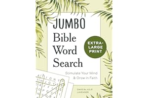 Jumbo Bible Word Search: Stimulate Your Mind and Grow in Faith