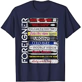 Foreigner Classic Hit Songs 80s Rock Band T-Shirt