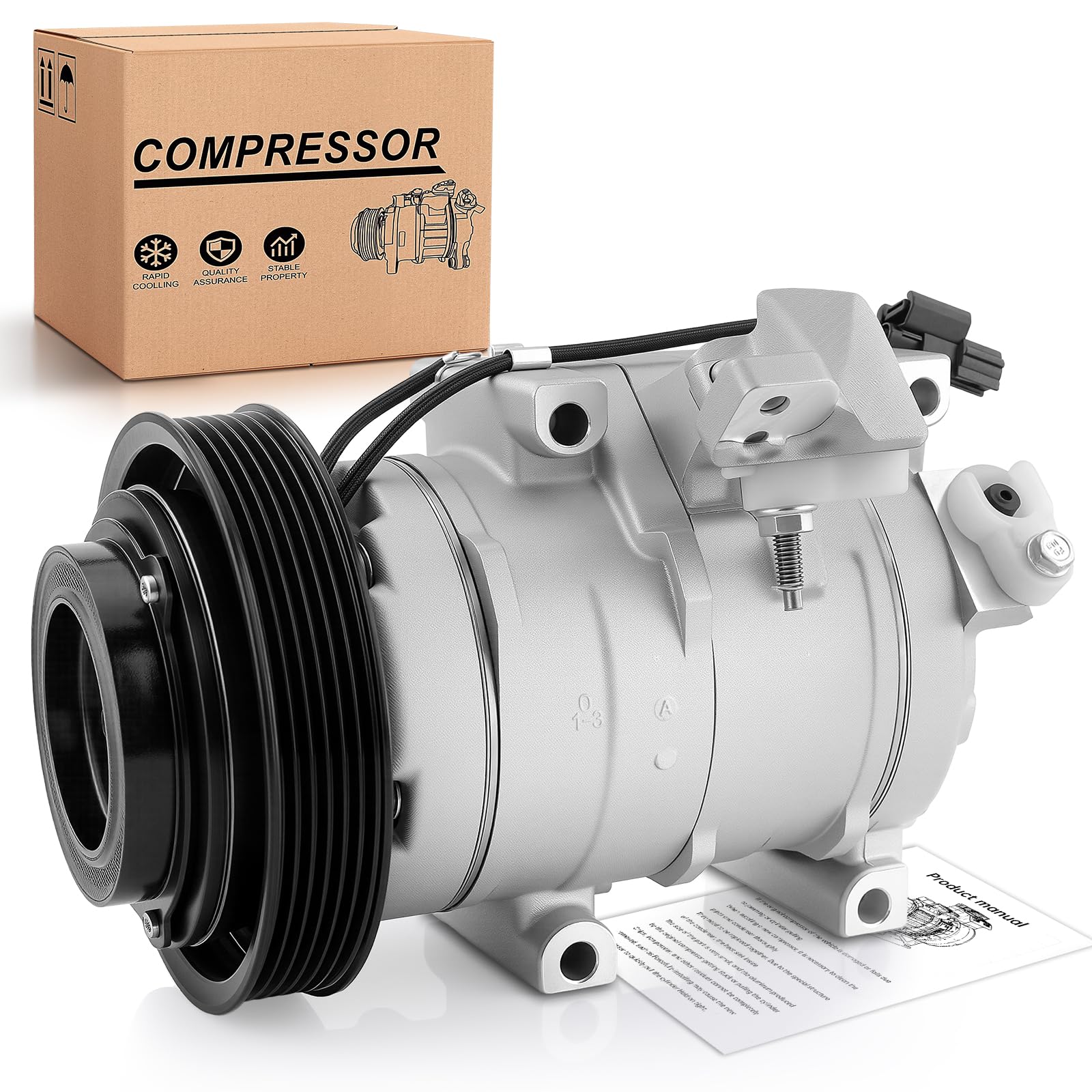 Photo 1 of Dacall Air Conditioner AC Compressor with Clutch Fit for Acura MDX (2007-2013), ZDX (2010-2013); for Honda Odyssey (2008-2017), Pilot (2008-2015), Ridgeline (2009-2014). Replace 38810RGLA02