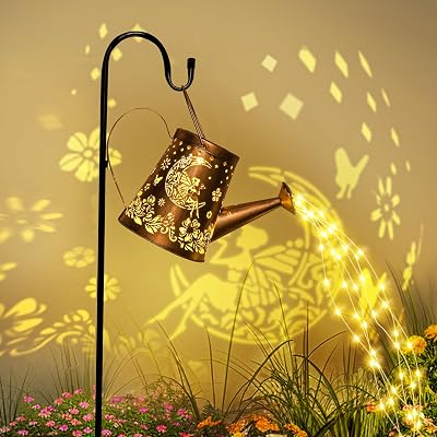 GIGALUMI Solar Watering Can Lights Outdoor Garden Indoor Patio Path