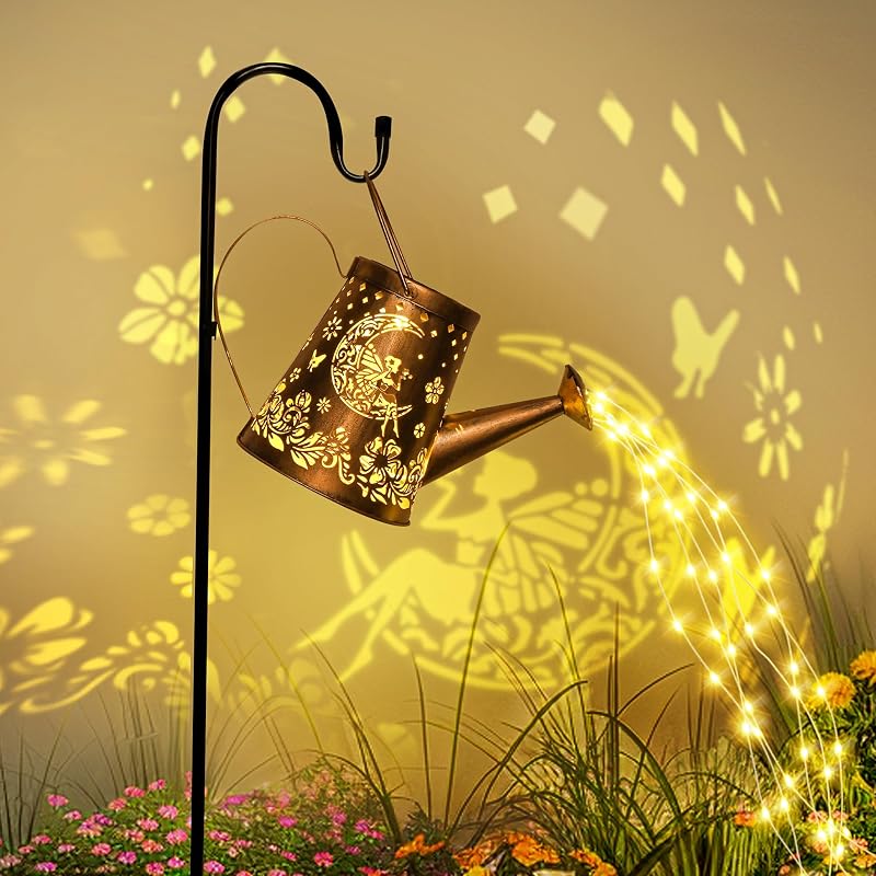GIGALUMI Solar Watering Can Lights Outdoor Garden Indoor Patio Path