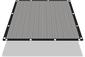 EMERIT 90% Shade Cloth Sun Shade Fabric Privacy Screen Shade Cover for Patio Garden Pergola Shade Cover Canopy with Gromments