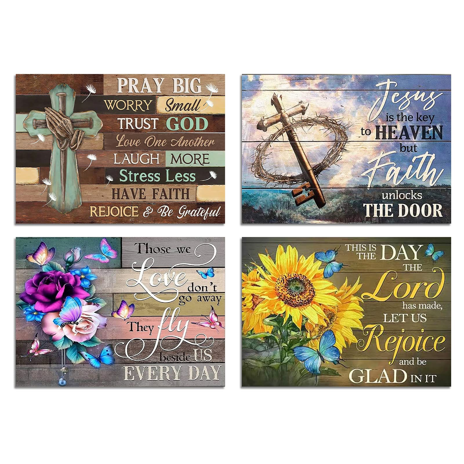 Muzagroo Art 5D Diamond Paintings Kits for Adults 5D Diamond Art Kits with Round Full Drill Diamonds DIY Gem Art for Beginners Love Theme 4PCS Wall Art for Living Room