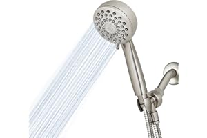 Waterpik High Pressure Hand Held Shower Head with Hose, PowerPulse Massage 7-Mode, Brushed Nickel XPB-769ME