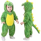 TONWHAR Dinosaur Costume for Toddlers, Baby Animal Romper Halloween Dress Up Onesie for Boys Girls