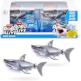 Robo Alive Water Activated Shark 2 Pack White by ZURU – Realistic Robotic Bath
