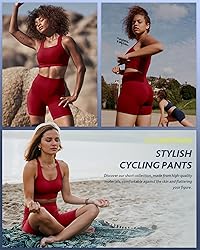 CAMPSNAIL Biker Shorts Women with Pockets