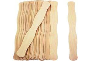 FEDMAX 200 pcs Jumbo Wooden Craft Sticks Pack - Bulk Popsicle Sticks for Arts & Crafts Projects, Holiday Ornament Crafting, Ice Cream, Waxing