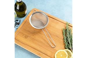 Sieve Strainers Set with Handle, Sieve Strainer, Stainless Steel Sifter Colander for Baking Kitchen Flour and Juice