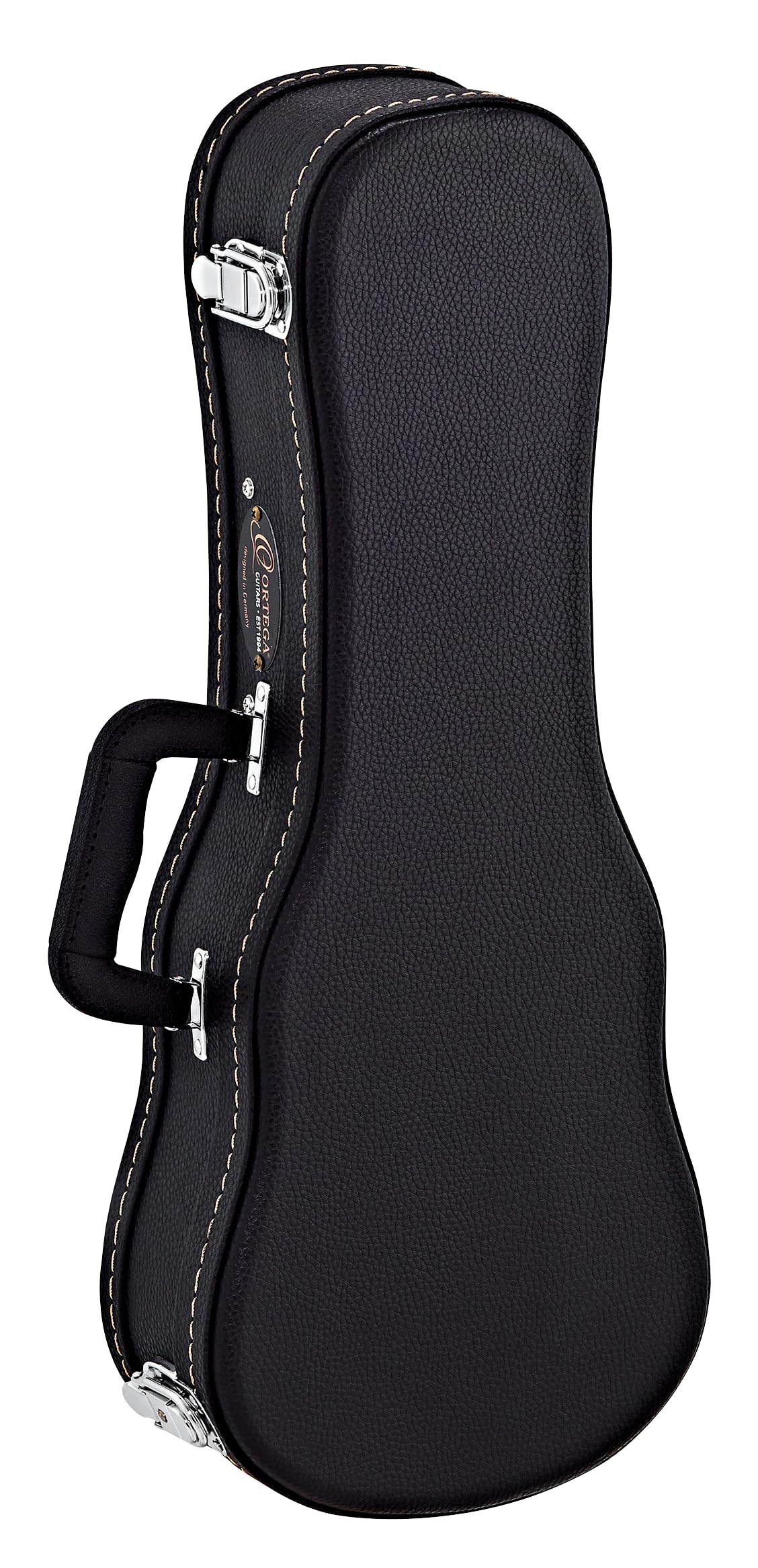 Ortega Guitars Economy Ukulele Hardcase - Case for Soprano Ukulele - Height 55 cm - Vinyl, Black (OUCSTD-SO)