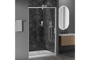 Findepot 38-42" W x 71" H Pivot Glass Shower Door,Pivot Shower Door with 1/4"(6mm) Clear Glass,Brushed Nickel