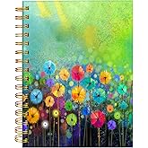 iampanda Spiral Journal Notebook,Strong Twin-Wire Binding with Premium Paper for Girl Women,60 Sheets A5 College Ruled Notebook/Journal,Perfect for School Office Home Gifts,Watercolor Nature Landscape