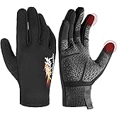 HANDLANDY Lightweight Running Gloves for Women & Men, Touchscreen Gloves with Fleece Lining & Anti-Slip Grip for Cycling, Biking, Commuting & as a Ski Glove Liner