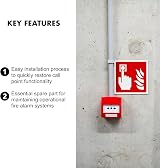 EVOGES Spare Break Glass Replacement For Manual Fire Alarm Call Point Pack 10 view 3