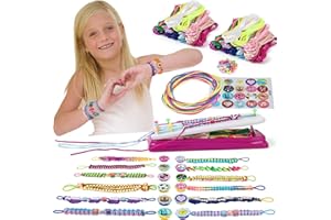 IQKidz Friendship Bracelet Making Kit - Make Bracelets Craft Toys for Girls Age 8-12 yrs, Cool Birthday Gifts for 6 7 9 10 11 Years Old Kids, Christmas Gift Set