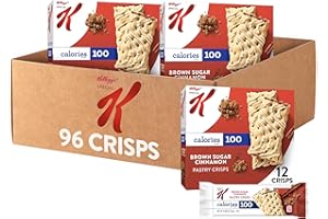 Special K Bar Pastry Crisps, Breakfast Bars, 100 Calorie Snacks, Brown Sugar Cinnamon (8 Boxes, 96 Count)