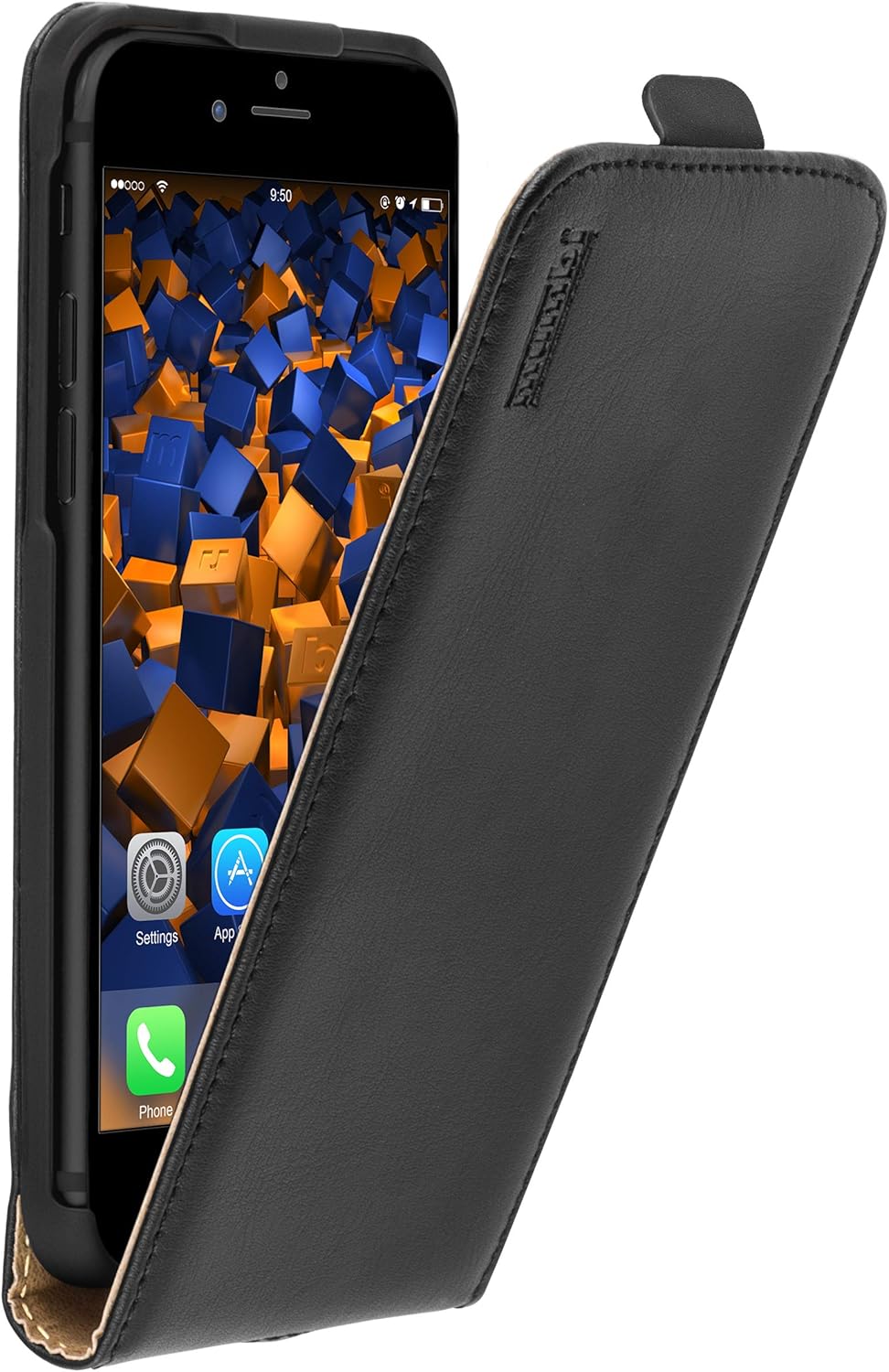 Mumbi Cover Premium In Pelle Per Nokia Lumia 630/635 - Flip Case Con Chiusura Magnetica E Interno Morbido - Colore Bianco
