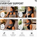 Wonder Care Soft Neck Brace Cervical Collar Grey XXL Adjustable view 5
