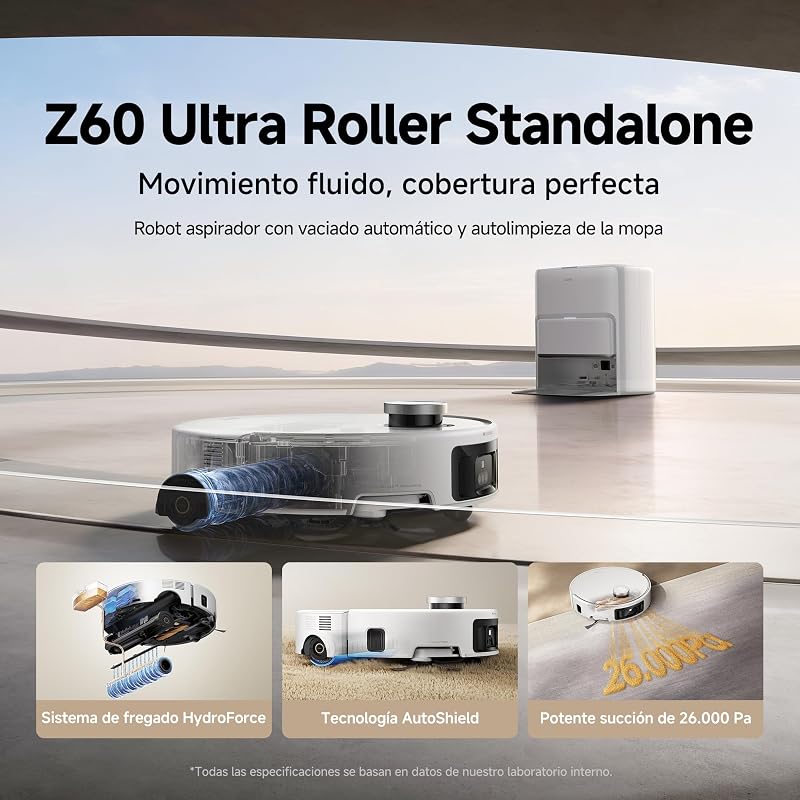 Z60 Ultra Roller SA, aspirador robô, branco