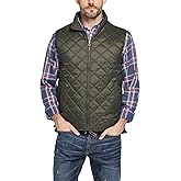 Weatherproof Vintage Mens Quilted Puffer Vest - Lightweight Padded Insulated Vest for Men