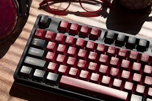 Drop + Redsuns GMK Red Samurai Keycap Set for Full-Size Keyboards
