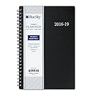 Blue Sky 2018-2019 Academic Year Weekly & Monthly Planner, Flexible Cover, Twin-Wire Binding, 5" x 8", Enterprise