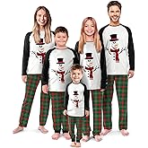 Rnxrbb 2025 Family Christmas Pajamas Pjs Set Matching Christmas Pajama Xmas Sleepwear for Couples Adult Women Men Kids