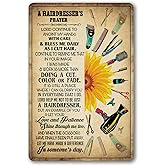 A Hairdresser's Prayer Metal Sign Hair Salon Wall Decor Vintage Tin Sign Personalized Hairstylist Gift For Hair Stylist Ideas Signs Hairdresser Gifts For Women Hair Shop Sign 8x12 Inch