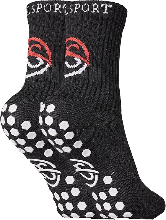 RS Grip Socks (Black, Medium (UK 68)) Amazon.co.uk Clothing