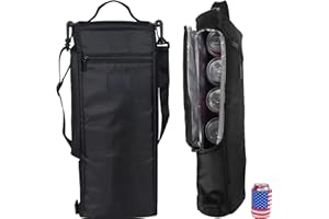 BAQRAXIA Golf Bag Cooler, Golf Accessories Father's Day Papa Gifts for Men Dad Husband, Anniversary Birthday Gift for Him, Cooler Holds 6 Beer Cans Keeps Drinks Cold for Hours - Fits Discreetly in Golf Bags
