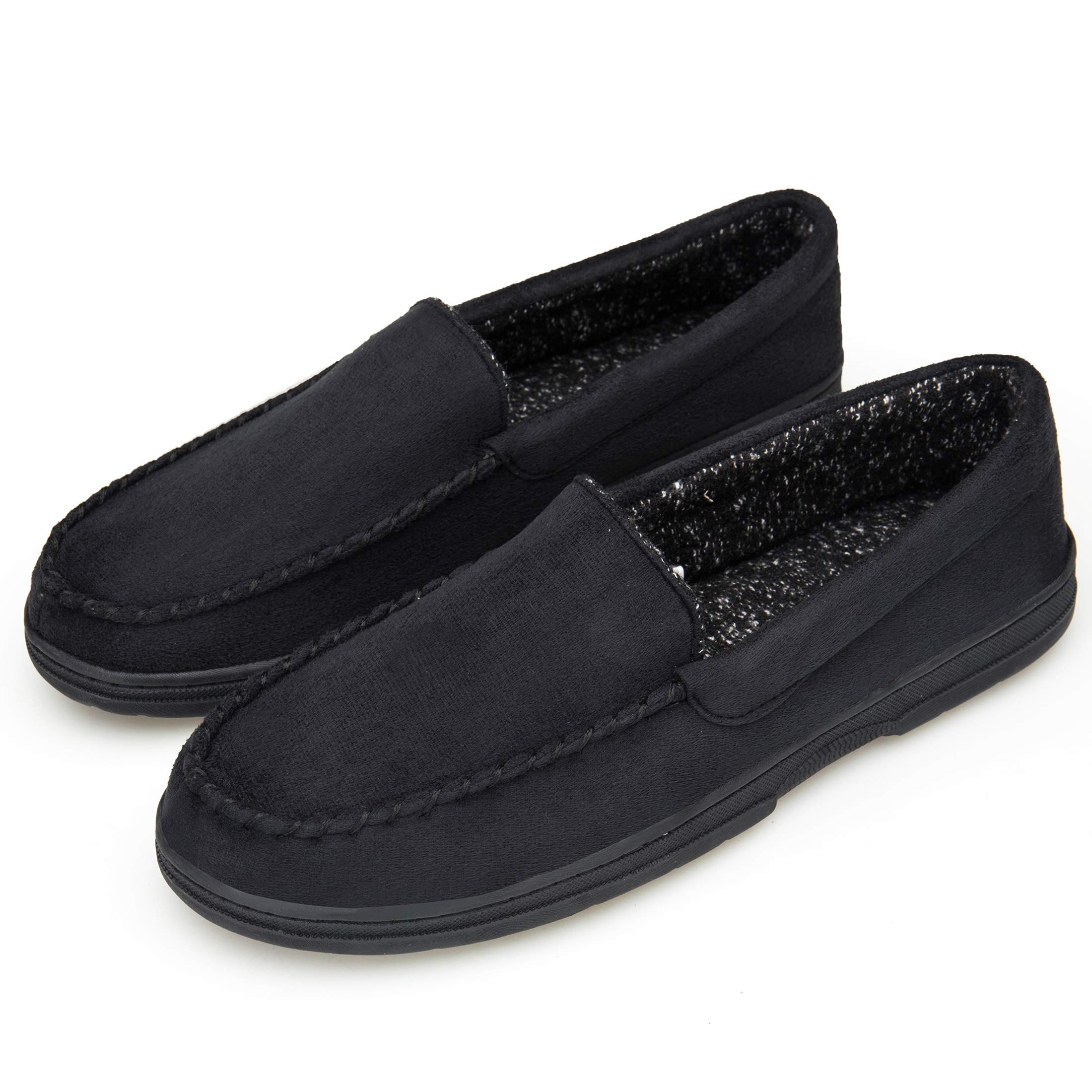 EAST LANDER Men\'s Loafers Suede Leather Slip-On Moccasins Driving Shoes Boat Shoes ELFX001-M1-8