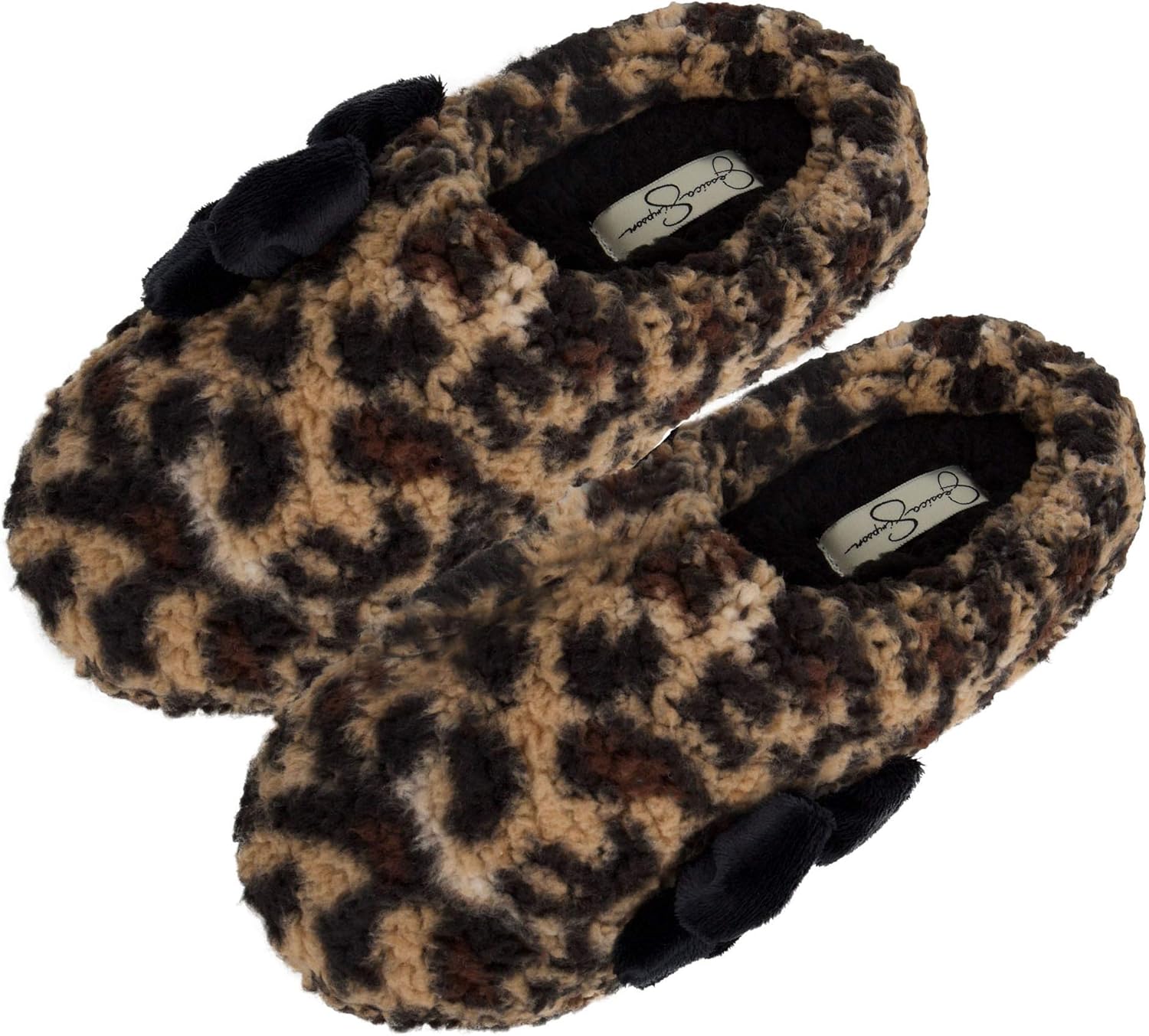  | Jessica Simpson Women's Plush Marshmallow Slide on House Slipper Clog with Memory Foam | Slippers