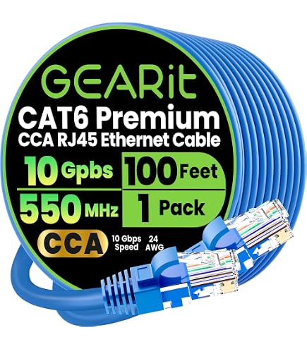 Insignia Cat-6 RJ45 Ethernet Network Cable – Multiple Lengths (8' To 150'), Gray, Used (Excellent Condition)