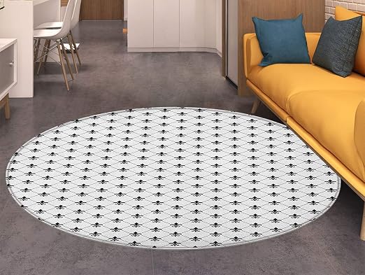 Amazon De Teppich Fleur De Lis Rund Franzosische Kultur