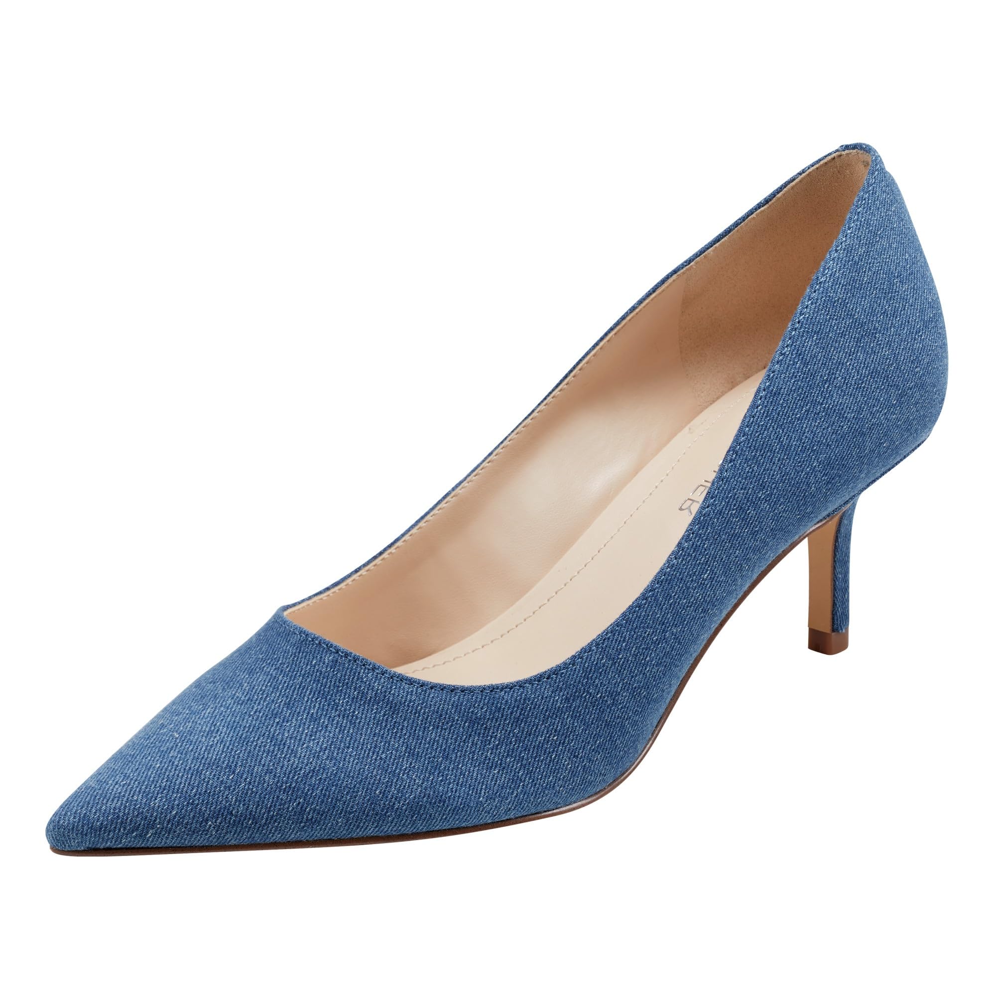 Marc Fisher Women’s Alola Pump, Blue Denim 420, 7