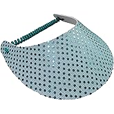 The Incredible Sunvisor Glitzy Design Perfect for The Summer! Made in The USA!! (Triangle Glitz