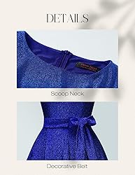 DRESSTELLS Cocktail Dresses, Womens Sparkly Midi