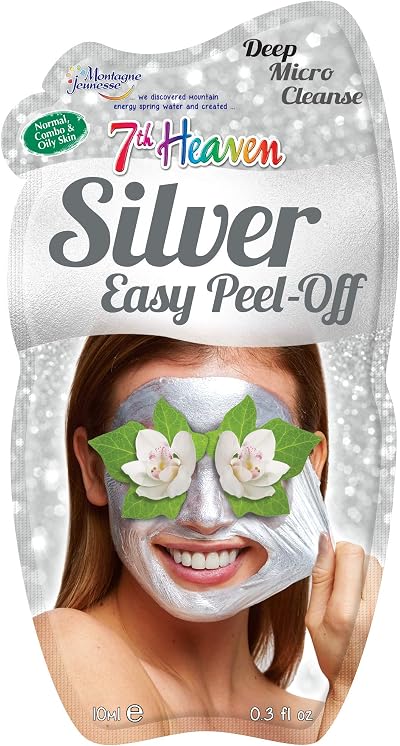 7th Heaven Silver Easy Peel Off Face Mask Smithsonite Orchid Violet Deep