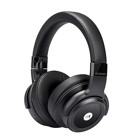 Motorola Escape800 ANC | HD Sound Bluetooth Kopfhörer und | 12 Std. ANC | IP54 | Alexa, Siri und Google | Mit Travelcase | Sc