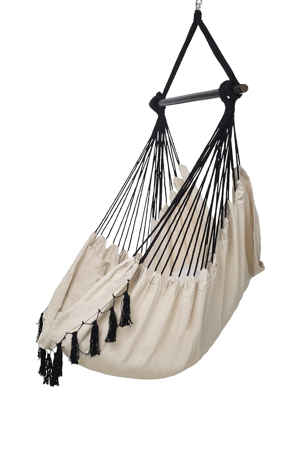 Amazon.de: VITA5 Hängesessel 2 Kissen, Beige, Getränkehalter