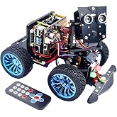 Adeept PiCar-B Mars Rover Smart Car Kit for Raspberry Pi 5/4B/3B/3B+, Obstacle Avoidance, Line Tracking, Light Tracing, Camera, Speech Recognition, Python, PDF Tutorials(Raspberry Pi NOT Included)