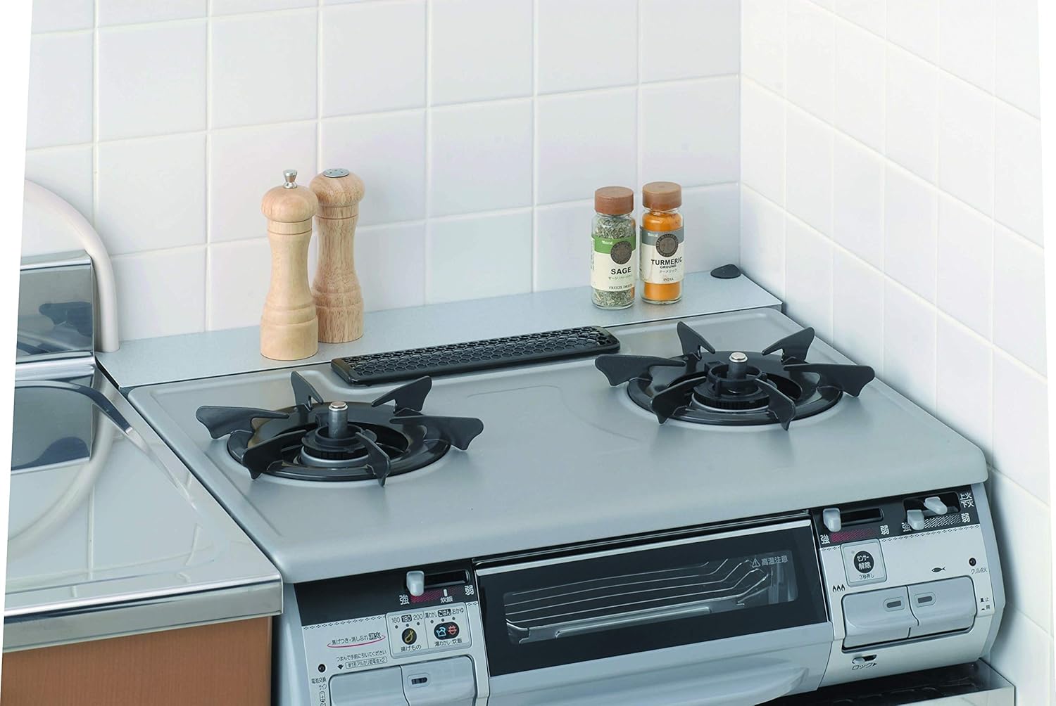 Amazon Co Jp 東洋アルミ ガスコンロ周りの汚れを防ぐ しっかりすきまボート 幅60 奥行11 高さ13 23cm ホーム キッチン