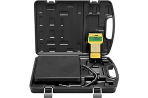 VIVOHOME Upgraded 220LB High Precision Electronic Digital Refrigerant Charging Weight Freon Scale with Case, 4 Measurement Un