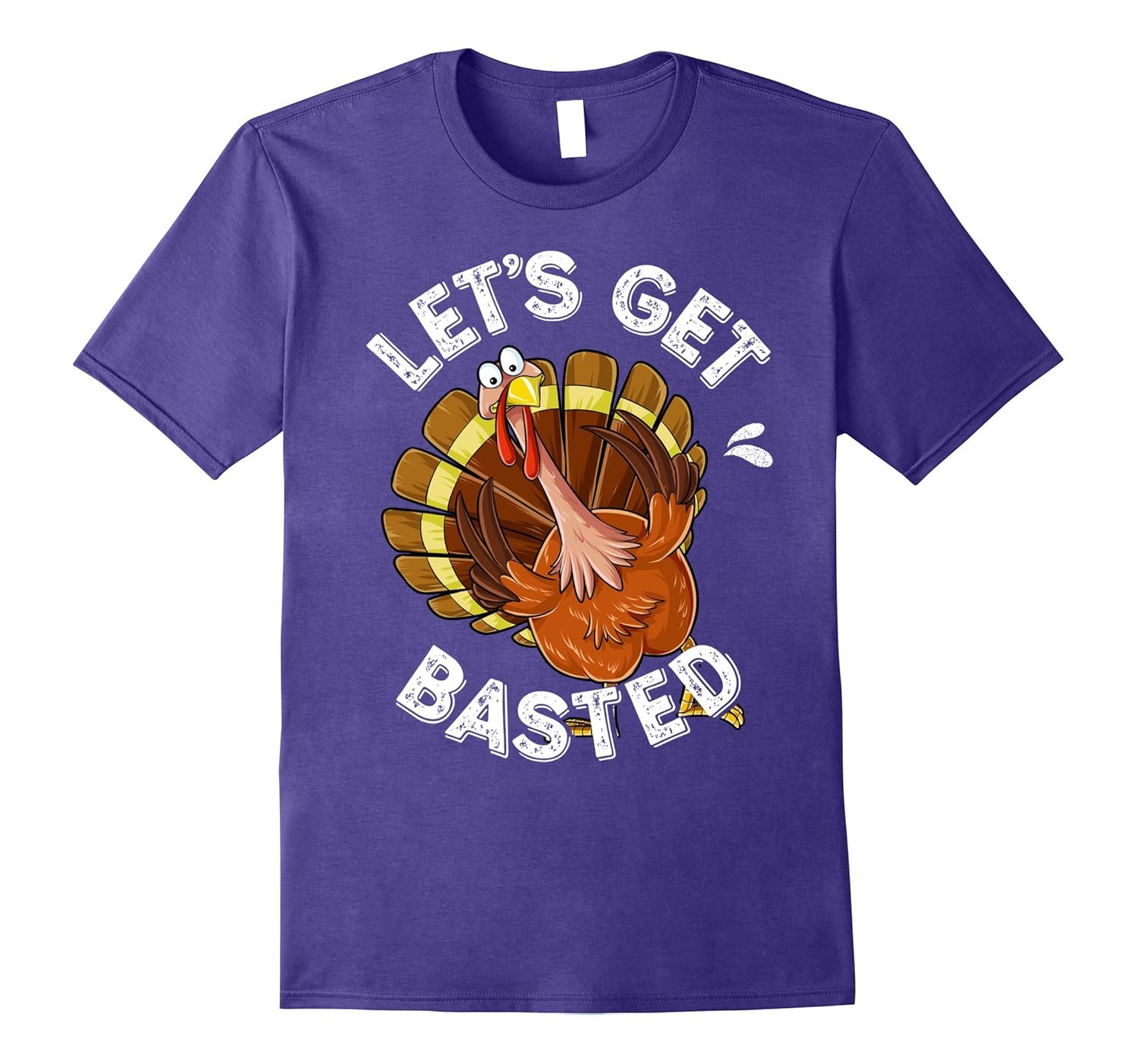 Let's Get Basted T Shirt Thanksgiving Turkey Drinking Tees-ANZ